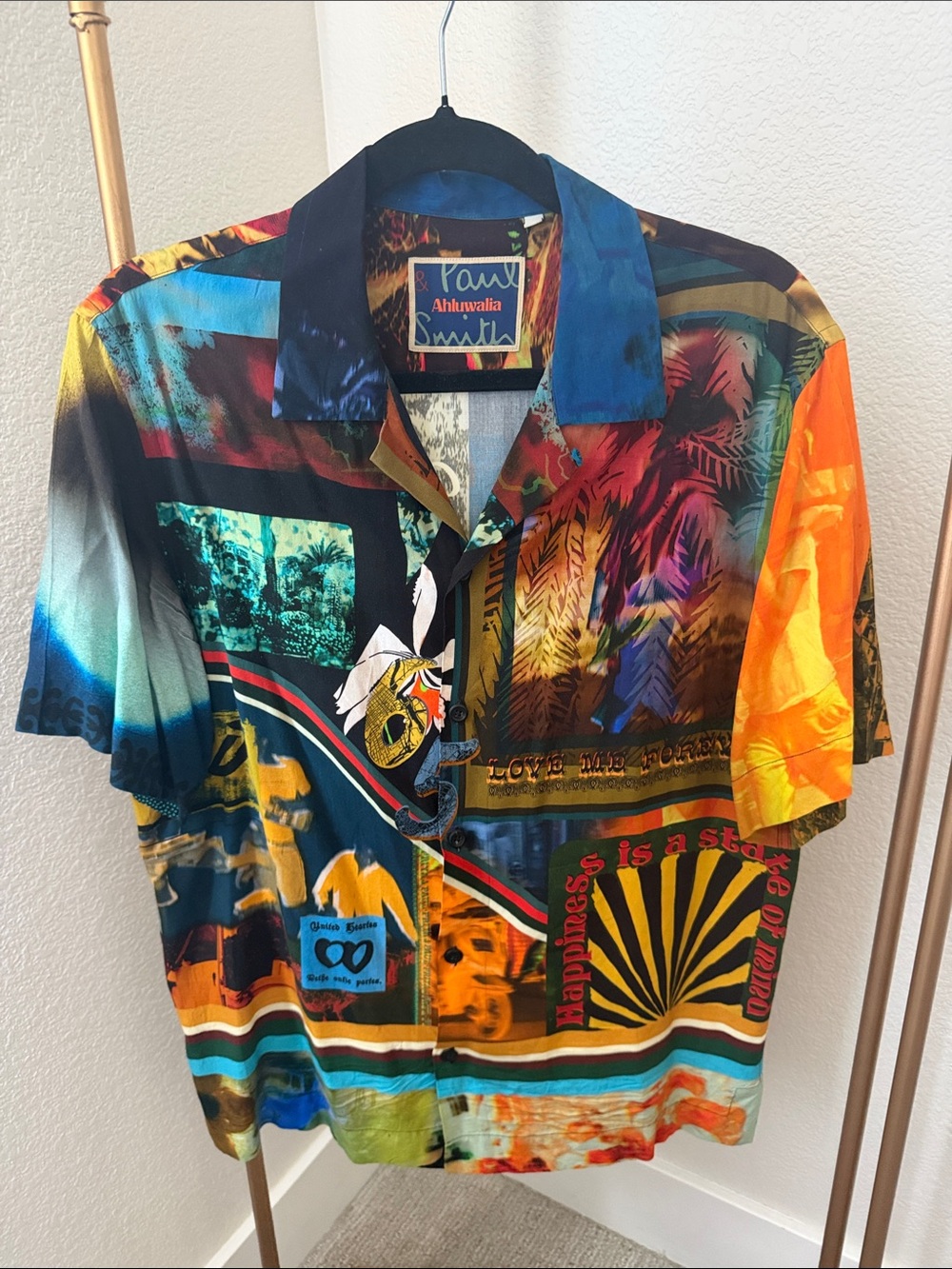 Paul Smith Multicolor Graphic Short-Sleeve Button-Down Shirt